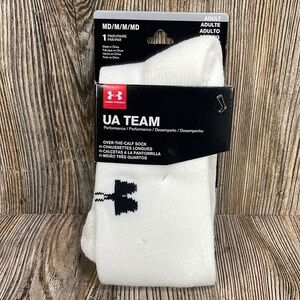 Under Armour Over-The-Calf Athletic Socks Adult Team UA Size Medium 1-Pair